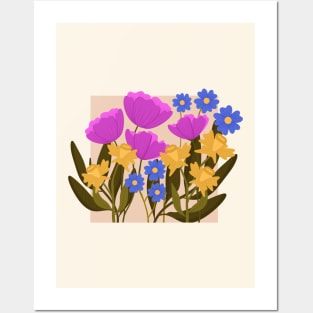 Wild Flowers Growing Posters and Art